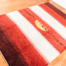 アマレ・232×165・赤色・白原毛・ラクダ・夕日・キャラバン・鹿・リビングサイズ・使用イメージ画