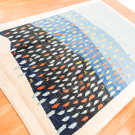 アマレ・241×173・青色・糸杉・鹿・水色・風景・リビングサイズ・使用イメージ画