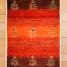 カシュクリ・90×64・赤・生命の樹・シンプル・玄関サイズ・真上画