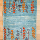 アマレ・92×62・水色・花・玄関サイズ・真上画
