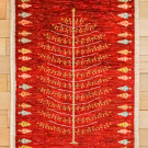 カシュクリ・101×64・赤・生命の樹・糸杉・玄関サイズ・真上画