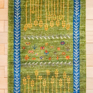 アマレ・101×60・緑・小麦・花・玄関サイズ・真上画