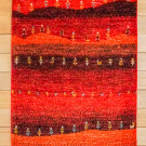 アマレ・104×61・赤・風景画・玄関サイズ・真上画