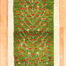 アマレランドスケープ・197×72・生命の樹・花柄・孔雀・キッチンマット・廊下敷き・真上画