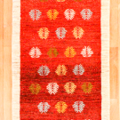 アマレ・195×75・木・赤色・グラデーション・キッチンマット・廊下敷き・真上画