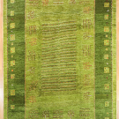カシュクリ・312×204・緑色・生命の樹・カラフルドット柄・大型ルームサイズ・真上画