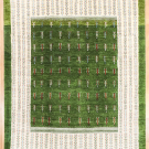 アマレ・293×213・緑色・生命の樹・白原毛・大型ルームサイズ・真上画