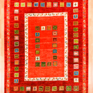 アマレ・237×176・赤色・糸杉・人・鳥・窓・リビングサイズ・真上画