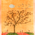アマレランドスケープ・200×154・黄色・生命の樹・夕日・風景・リビングサイズ・真上画