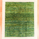 シャクルー・200×157・緑色・白原毛・リビングサイズ・真上画