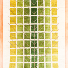 アマレ・208×151・緑色・生命の樹・黄緑色・白原毛・リビングサイズ・真上画
