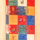 カシュクリ・139×40・赤色・鹿・木・カラフル・廊下敷き・かまちサイズ・真上画