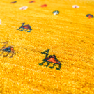 アマレ・164×55・黄色・糸杉・ラクダ・廊下敷き・かまちサイズ・アップ画