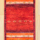 カシュクリ・152×57・赤色・生命の樹・鳥・グラデーション・かまちサイズ・廊下敷き・真上画
