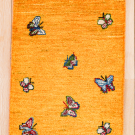 カシュクリ・60×42・黄色・蝶々・玄関サイズ・真上画