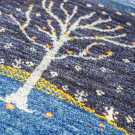 アマレランドスケープ・97×63・青色・水色・生命の樹・小花柄・玄関マット・使用イメージ画
