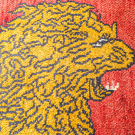 オールドライオン・83×61・赤色・ライオン・玄関マット・アップ画