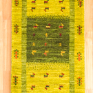 アマレ・140×50・黄緑色・羊・ヤギ・羊・木・廊下敷き・かまちサイズ・真上画