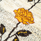 カシュクリ・121×81・白原毛・黄色・ピンク・オレンジ・薔薇・玄関サイズ・アップ画