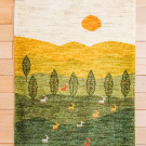 アマレランドスケープ・88×65・緑・風景画・玄関サイズ・真上画