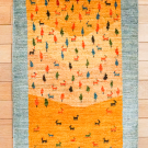 カシュクリ・97×60・黄色・風景画・玄関サイズ・真上画