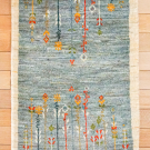 アマレ・95×62・水色・花・玄関サイズ・真上画