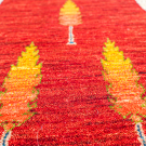 カシュクリ・117×76・赤色・糸杉・生命の樹・玄関マット・アップ画