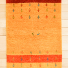 アマレ・90×60・黄色・オレンジ色・木・鹿・玄関マットサイズ・真上画
