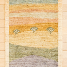 アマレ・92×62・パステルカラー・生命の樹・シンプル・玄関マットサイズ・真上画