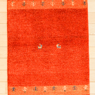 アマレ・88×58・赤色・シンプル・木・鹿・玄関マットサイズ・真上画