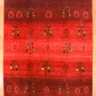 アマレ・242×178・赤色・生命の樹・グラデーション・リビングサイズ・真上画