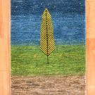 カシュクリ・95×61・緑・生命の樹・青・緑・玄関サイズ・真上画