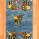 アマレライオン・100×57・青・黄・ライオン・玄関サイズ・真上画