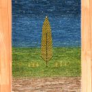 カシュクリ・95×61・青・緑・生命の樹・玄関サイズ・真上画