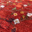 カシュクリランドスケープ・201×152・赤色・ザクロの木・花柄・リビングサイズ・アップ画