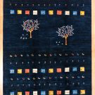 アマレ・紺色・生命の樹・羊・リビングサイズ・真上画
