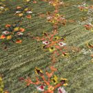 ルリバフ・緑色・花・植物・玄関マットサイズ・アップ画