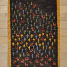 アマレランドスケープ・カラフル・鹿・生命の樹・玄関マットサイズ・真上画