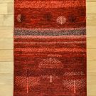 カシュクリ・赤色・生命の樹・玄関マットサイズ・真上画