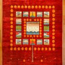 カシュクリランドスケープ・赤色・ザクロの木・風景・羊・リビングサイズ・真上画