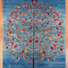 カシュクリランドスケープ・青色・生命の樹・ザクロ・リビングサイズ・真上画