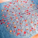 カシュクリランドスケープ・青色・生命の樹・ザクロ・リビングサイズ・使用イメージ画