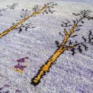 アマレ・原毛・紫色・生命の樹・鹿・玄関マットサイズ・アップ画