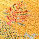 アマレ・黄色・生命の樹・鹿・玄関マットサイズ・アップ画