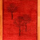 カシュクリ・赤・生命の樹・センターラグサイズ・真上画